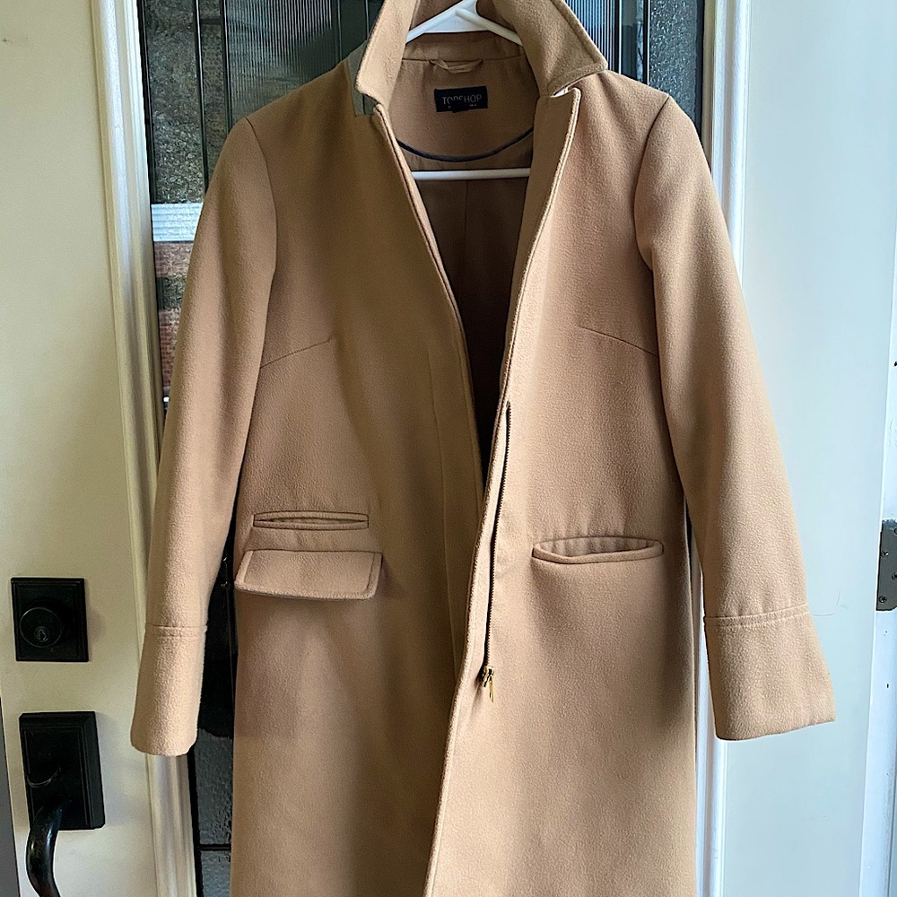 Topshop Camel Coat